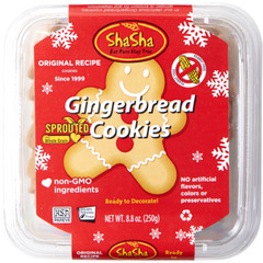 ShaSha 8.8 oz GINGERBREAD COOKIES Original Receipe ** BB 4/2026 **