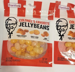 Lot 4 KFC Colonel’s Favorite Jelly Beans Candy 1.5 OZ Bag Chicken Gravy Corn