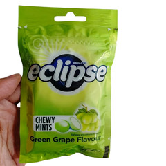 Wrigley’s Eclipse Green Grape Chewy Mints Refresh Breath Candy Pack -5 x 45g NEW