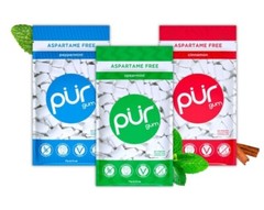 PUR Xylitol Chewing Gum 3 Flavor Variety Pack (Peppermint, Spearmint, Cinnamon)