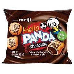 Meiji Hello Panda Cookies, Chocolate Cr�me Filled – 32 Count, 0.75oz Packages –