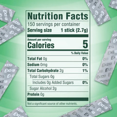 Full Box 10x Packs Wrigley’s Extra Spearmint Flavor Gum | 15 Sticks Per Pack