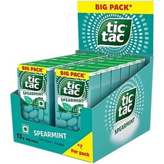 Tic Tac Spearmint Hard Candy (24 pcs x 13 g each) Spearmint Flavour FREE SHIP