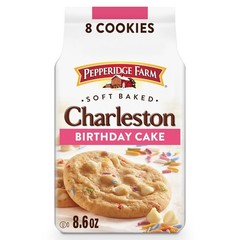 Pepperidge Farm Charleston Birthday Cake Cookies, 8 Soft Baked Cookies, 8.6 oz