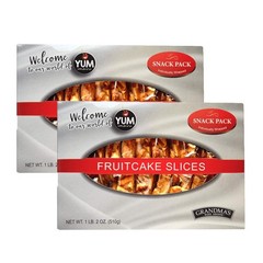 Everyone’s Favorite Traditional Fruitcake Slices | Pack of 2 | 22 Slices Per Box