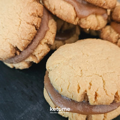 KETO CARAMEL Cookies Homemade – Low-Carb, Sugar-Free & Gluten-Free