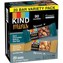 Minis Dark Chocolate & Caramel Almond – 14oz/20ct