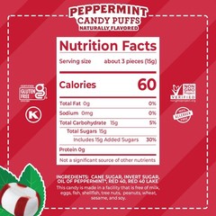 Soft Peppermint Puffs Bulk 20 lb Case Individually Wrapped Candy for Offices Rec