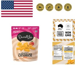 Soft Australian Licorice, Non-GMO, No Palm Oil, Plant Based, No High Fructose…
