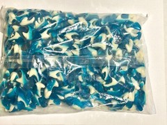 Blue Raspberry Gummy Shark Candy 8oz 1LB 2LB 3LB 4LB 4.5LB Fresh Sharks