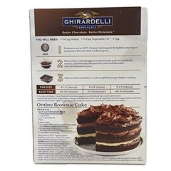 Ghirardelli Chocolate Lovers Dark Chocolate Brownie Mix – Pack of 3, 20oz boxes