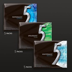 5 GUM Peppermint 1 Count (Pack of 15), green, blue, light green or blue
