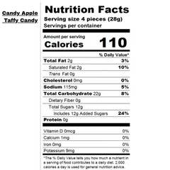 Taffy Town CANDY APPLE Salt Water Taffy Bulk Candy | 1~2 LB | Free Shipping!