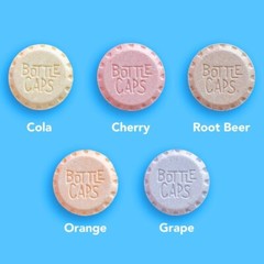 BOTTLE CAPS BUTTON CANDY – ASSORTED SODA POP FLAVORS BULK BAG VALUE PRICE