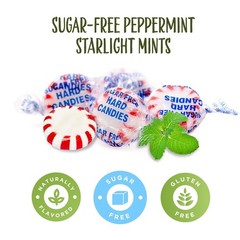 Sugar Free Peppermint Starlight Candy ~ 1LB/ 2LB / 3LB ~ Free Ship