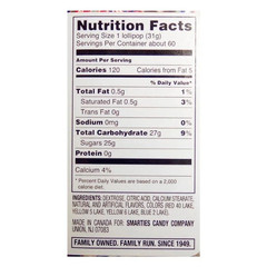 Smarties Gluten-Free Original Mega Lollies, 65 oz Jar, Allergen Free