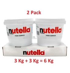 (2 PACK) Nutella 6.6 Lb x 2 (3Kgx2) Hazelnut Spread Wholesale