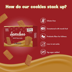 Speculoos Cookies, Gluten Free, No Added Sugar, Spiced Windmill Keto Cookie, 30