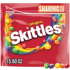 SKITTLES Summer Candy Sharing Size Bag, Chewy 15.6 Ounce (Pack of 1), Orange
