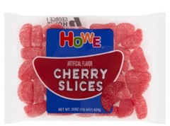 2 22 oz bags Howe Candies, Vintage Flavors, Sweet Chewy Cherry Slices