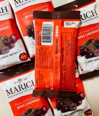 MARICH Pancrafted Chocolates Milk Chocolate Bing Cherries 2 oz X 6, 1/2027