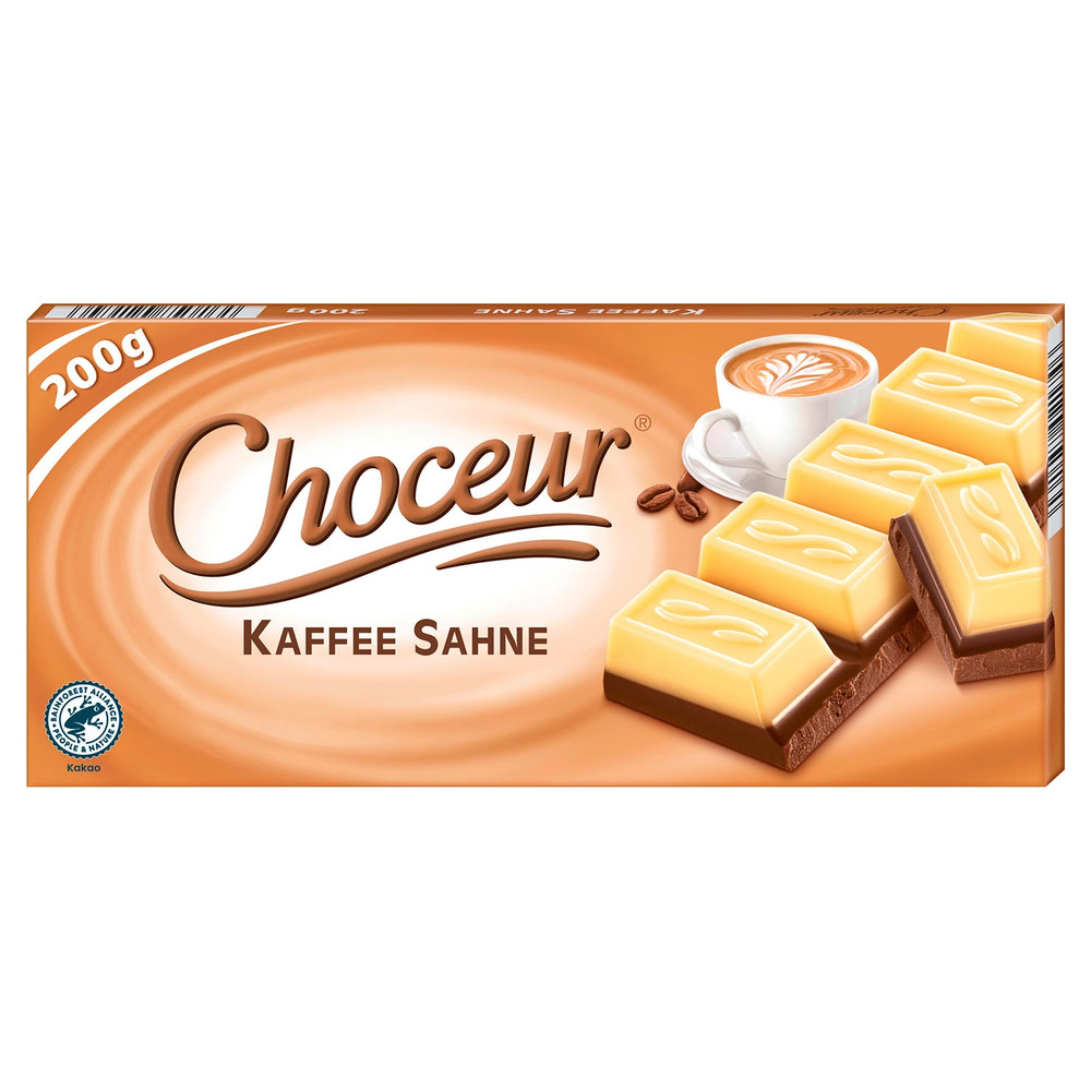 2 x 200g german Brand CHOCEUR Coffee cream chocolate NEW from Germany