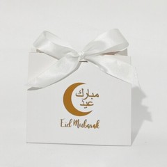 10pcs Eid Mubarak Candy Box with Ribbon Multifunction Organization Holder