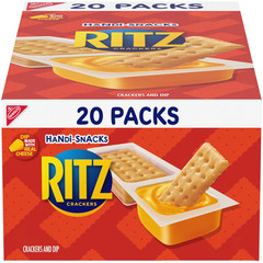 Handi-Snacks Crackers ‘N Cheesy Dip Snack Packs, 20 Snack Packs