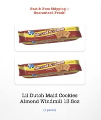 Lil Dutch Maid Cookies Almond Windmill, 13.5oz (2 Pack)