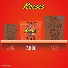 Reese’s Minis Milk Chocolate Unwrapped Peanut Butter Cups Candy – 3Pack