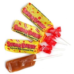 Sugar Daddy Milk Caramel Pops, 2 Pound Bulk Bag (Approx. 65 Lollipops)…