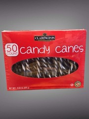 Clarington 50 Count Black And White Christmas Candy Canes