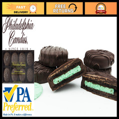 Dark Chocolate Covered Mint Creme Cookies – 8oz Gourmet Treats, Perfect Gift