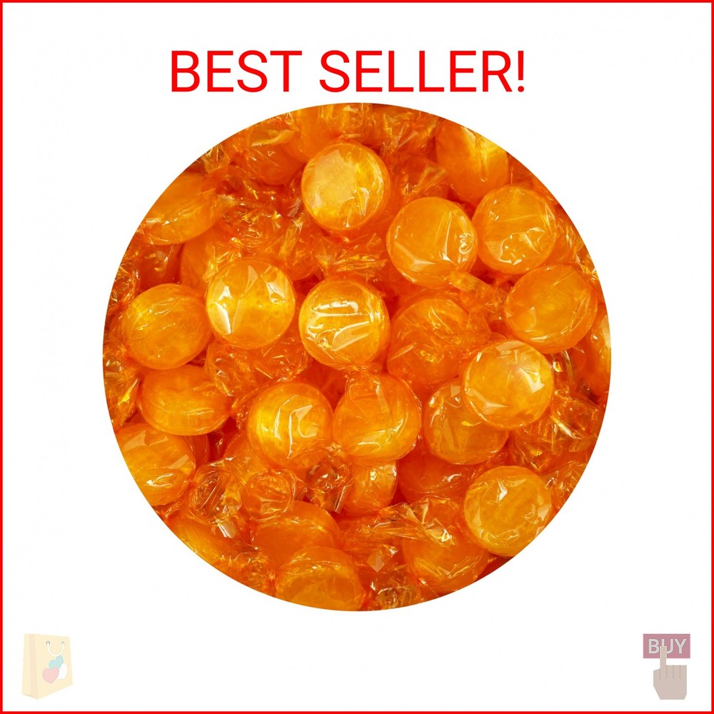 Butterscotch Hard Candy – 2lb Bulk Bag (Approx. 150 pcs) – Individually Wrapped