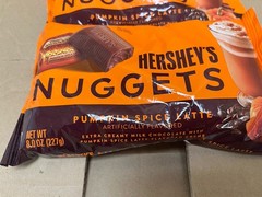 2 bags Hershey’s Nuggets Pumpkin Spice Latte Flavor 8oz Individual Wrap Candy