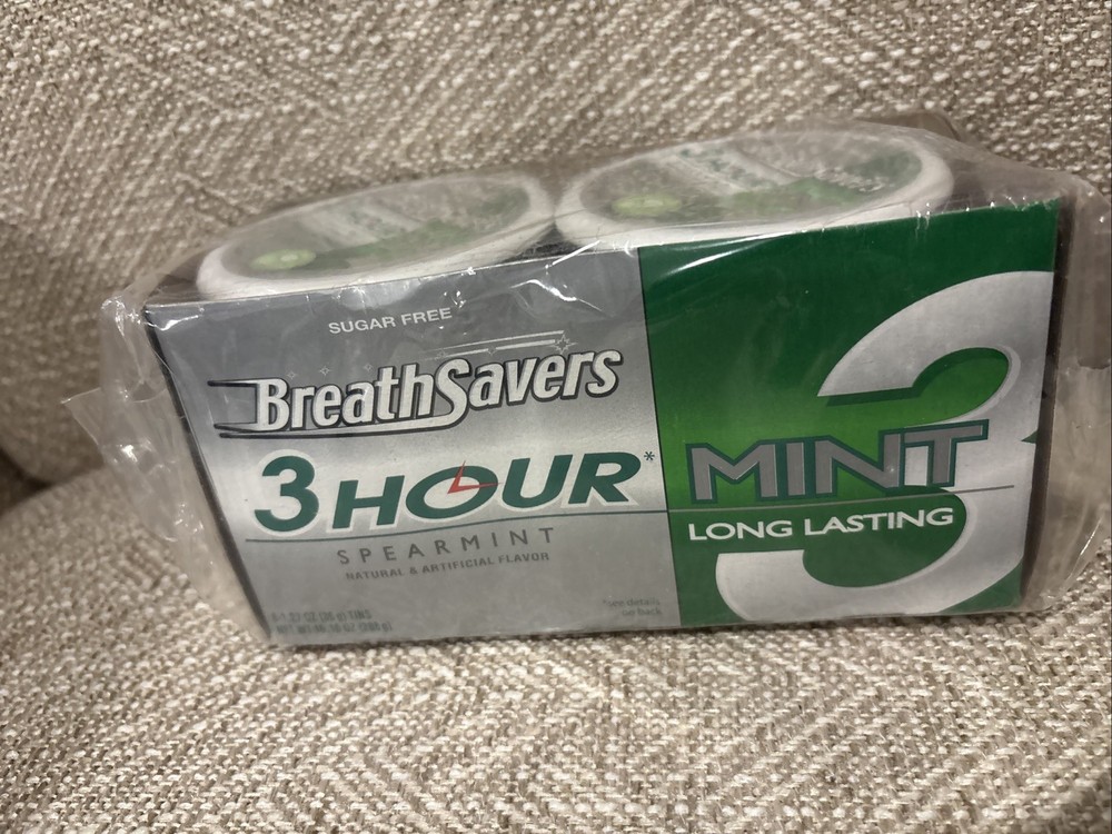 Spearmint Sugar Free Breath Mints Tins, 1.27 oz (8 Count)