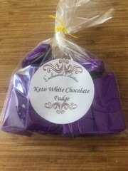 Keto White Chocolate Fudge * Organic * Gluten Free * Diabetic * 1 Net Carb