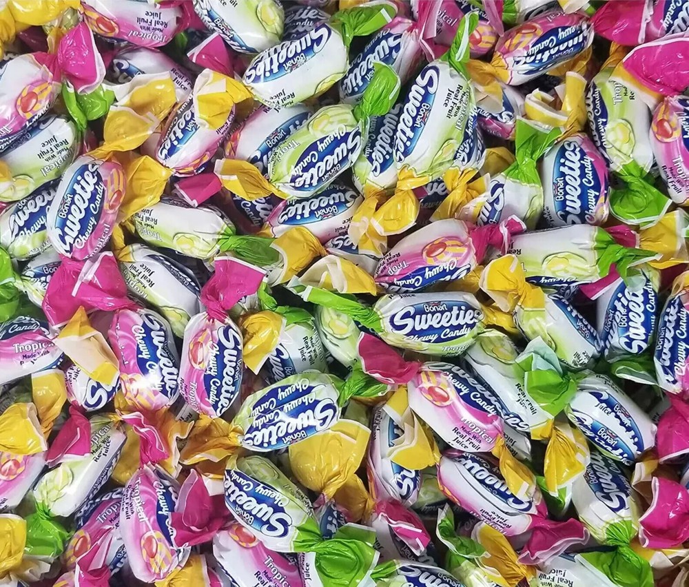 Bonart Sweeties Tropical Fruit Chewy Candy Made With Real Fruit Juice (2 Pounds)