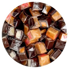 Individually Wrapped Assorted Caramel Squares – 1 Pound Bulk Bag Delight