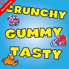 NERDS Gummy Clusters Candy, Very Berry, Crunchy 3 Ounce (Pack of 12), Blue