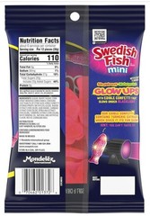 6 Bags Swedish Fish Mini Glow Ups Candy, Snack, Treat ~ 6.7oz