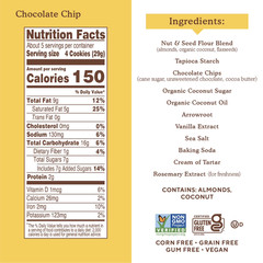 (2 pack) Simple Mills Chocolate Chip Crunchy Cookies, 5.5 oz.