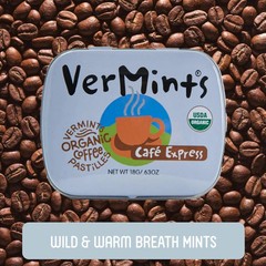 VerMints Organic Breath Mints Café Express – Real Ingredients, Lasting Coffee…