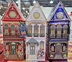 Winter Festive Houses Speculoos House Cookies 12.2oz 345g (3 Tins)