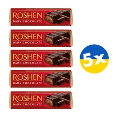 Roshen Chocolate Bars 5x 43g Batonchik батончик Dark Milk White Caramel Coconut