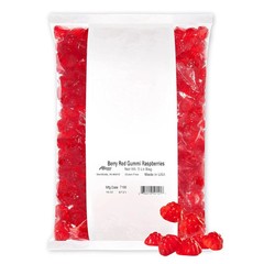 Gummi Red Raspberries -5 lb- Gummy Raspberries bulk / fresh /made in usa