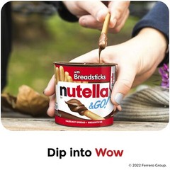 & GO! Bulk 12 Pack, Hazelnut and Cocoa Spread with Breadsticks, Snack Cups, 1…