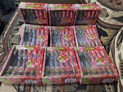 Bazooka (9 PACK) Juicy Drop + GEL (54) Candy Canes Apple Attck & Knock-Out Punch