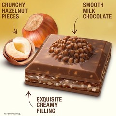 Luxurious Milk Chocolate Hazelnut Bar – Gourmet Treat Pack of 8 (3.1 oz Each)