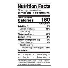 Nonni’s Biscotti Almond Chocolate 24 Count Individually Wrapped Italian Treats